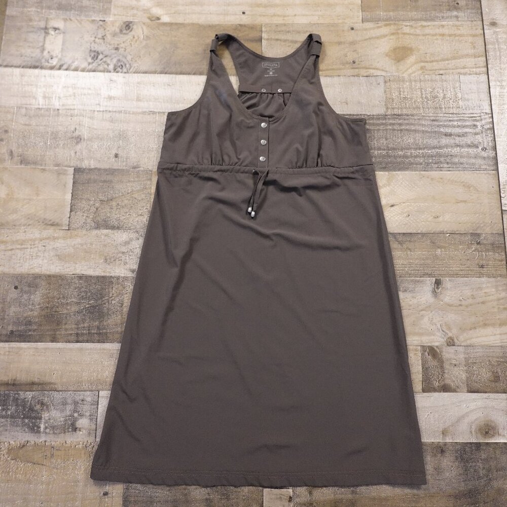 Athleta Featherweight Packable Dress Sleeveless Racerback Empire Waist Womens 12